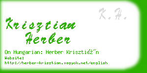 krisztian herber business card